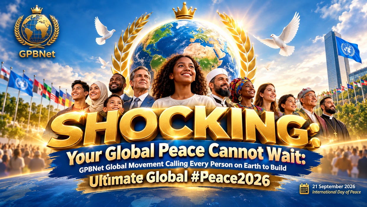 SHOCKING: Your Global Peace Cannot Wait: GPBNet Global Movement Calling Every Person on Earth to Unite & Build Ultimate Global #Peace2026 