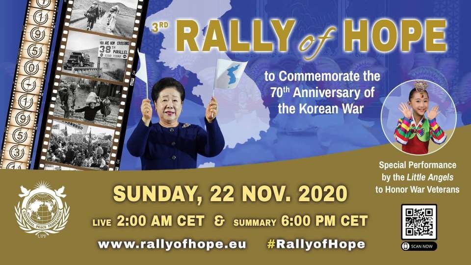 Hi Register Now to Exciting Messiah Second Coming 3rd Rally of Hope for the Realization <br />of a Heavenly Unified World LIVE November 22, 2020 at www.peacelink.live <br />-Register at GForms https://forms.gle/Uq1qMRJ5JuC1JDo59 <br />-Participate in event<br />Share this Good News to all your friends in all social networks and even invite your President and your Boss to attend And receive ultimate salvation and blessing<br /> Let’s storm Heaven and Earth with #MessageToBillions - #TrueParents #HappyMarriageBlessedByGod #ForPeace