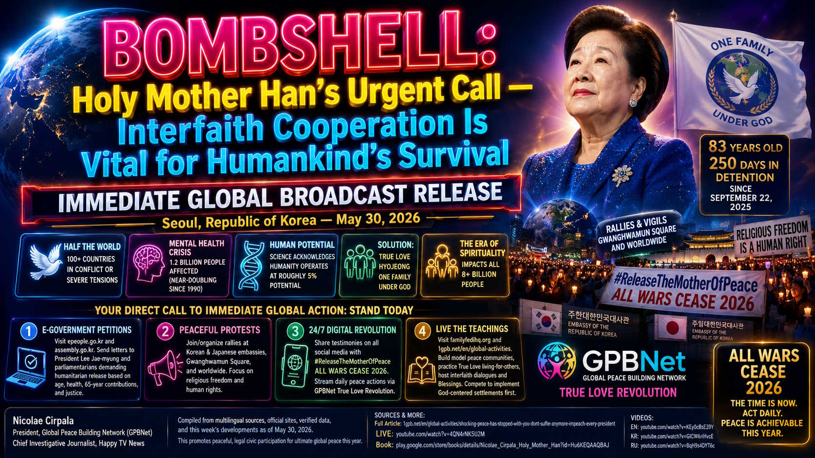 BOMBSHELL: Holy Mother Han’s Urgent Call — Interfaith Cooperation Is Vital for Humankind’s Survival